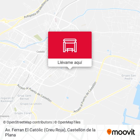 Mapa Av. Ferran El Catòlic (Creu Roja)