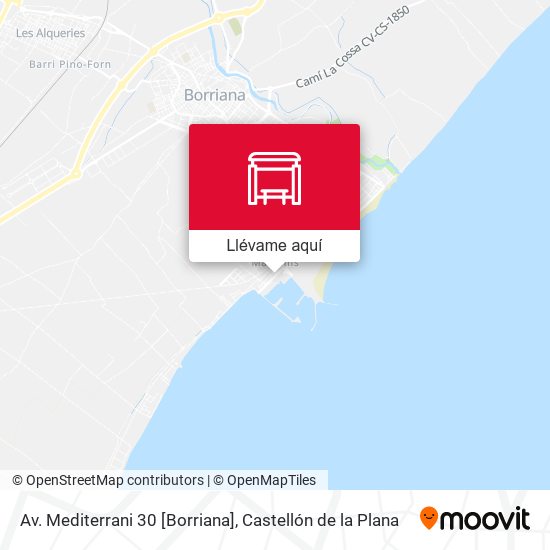 Mapa Av. Mediterrani 30 [Borriana]