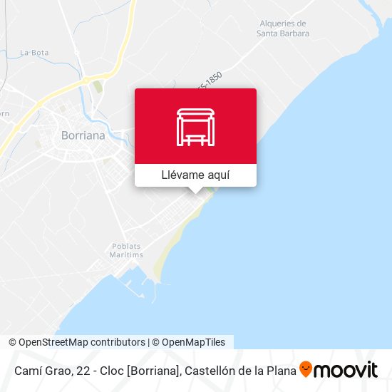 Mapa Camí Grao, 22 - Cloc [Borriana]