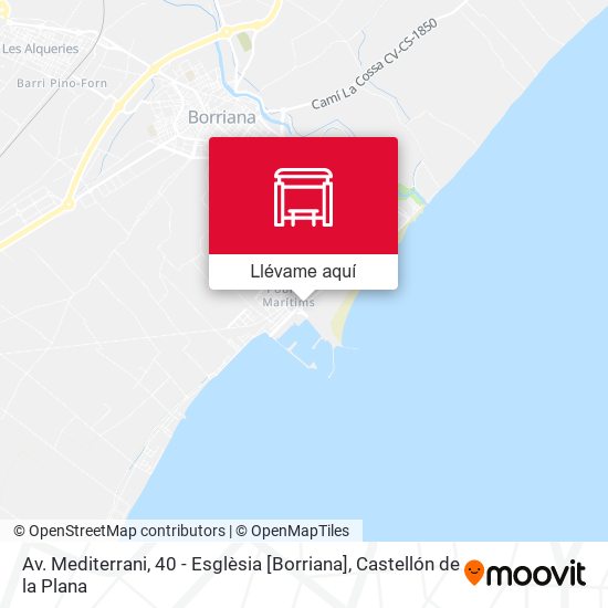 Mapa Av. Mediterrani, 40 - Esglèsia [Borriana]