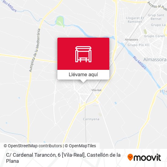 Mapa C/ Cardenal Tarancón, 6 [Vila-Real]