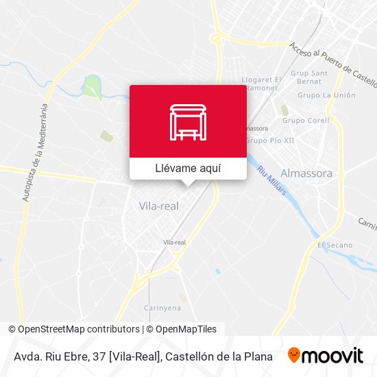 Mapa Avda. Riu Ebre, 37 [Vila-Real]