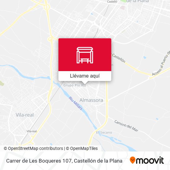 Mapa Carrer de Les Boqueres 107