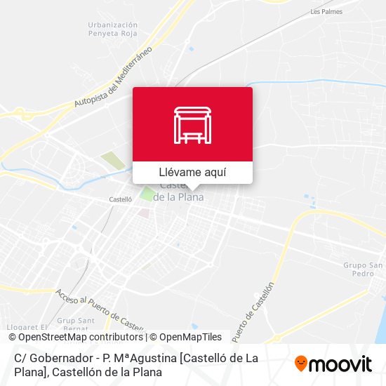 Mapa C/ Gobernador - P. MªAgustina [Castelló de La Plana]