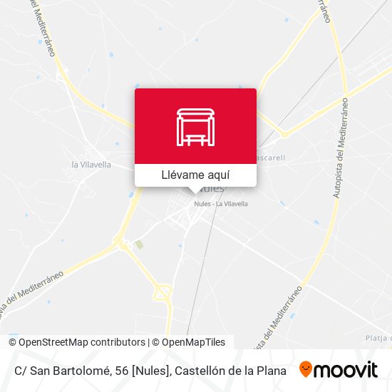 Mapa C/ San Bartolomé, 56 [Nules]