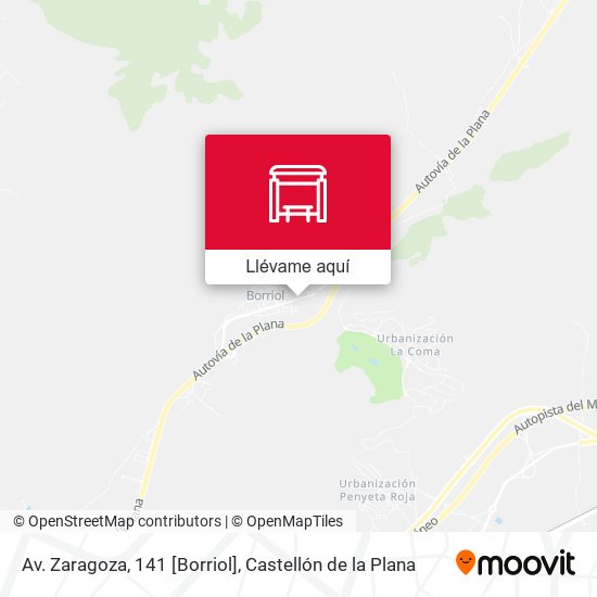 Mapa Av. Zaragoza, 141 [Borriol]