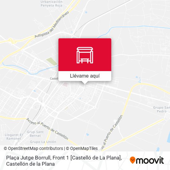 Mapa Plaça Jutge Borrull, Front 1 [Castelló de La Plana]
