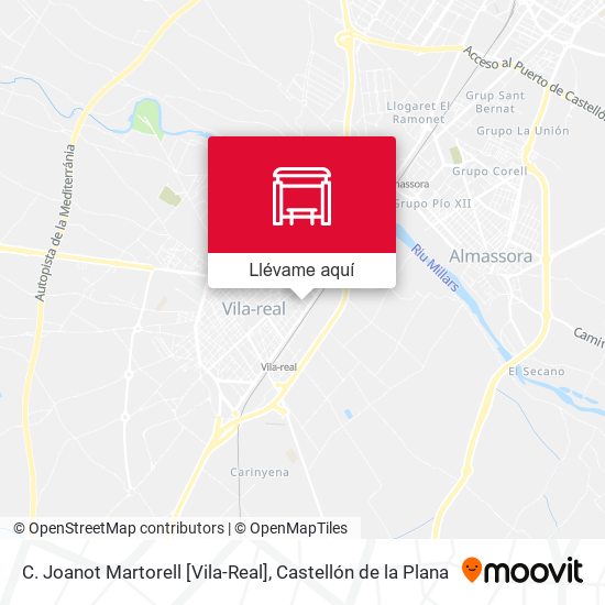 Mapa C. Joanot Martorell [Vila-Real]