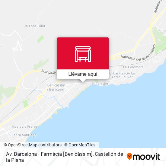 Mapa Av. Barcelona - Farmàcia [Benicàssim]