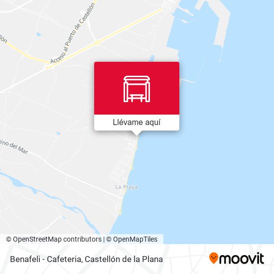 Mapa Benafeli - Cafeteria