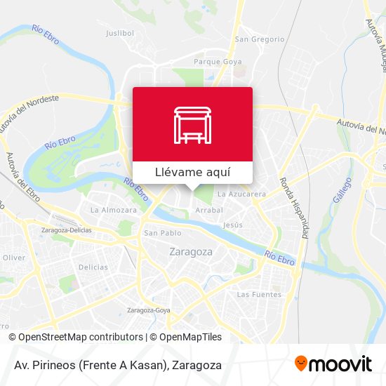 Mapa Av. Pirineos (Frente A Kasan)