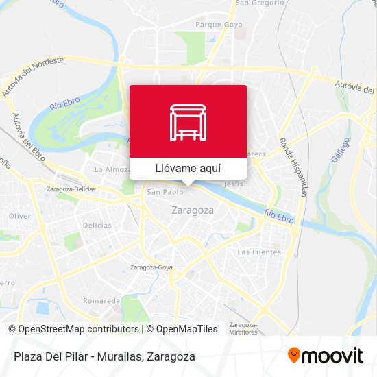Mapa Plaza Del Pilar - Murallas