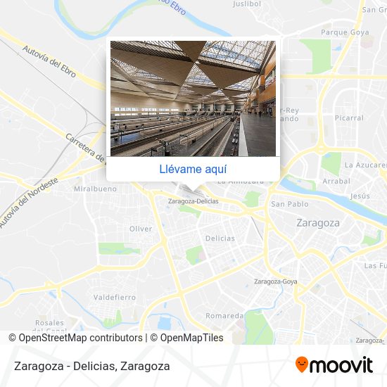 Mapa Zaragoza - Delicias