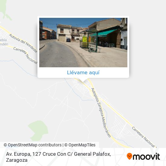 Mapa Av. Europa, 127 Cruce  Con C/ General Palafox