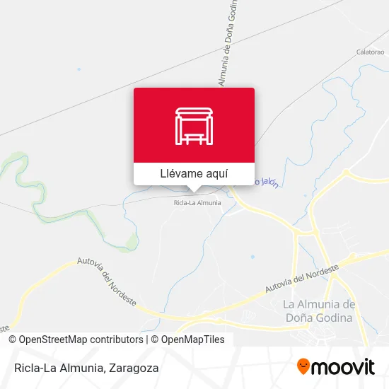 Mapa Ricla-La Almunia