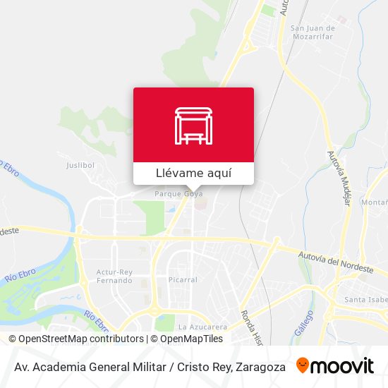 Mapa Av. Academia General Militar / Cristo Rey