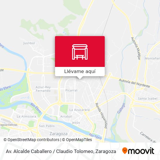 Mapa Av. Alcalde Caballero / Claudio Tolomeo