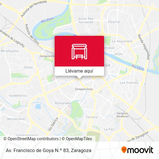 Mapa Av. Francisco de Goya N.º 83