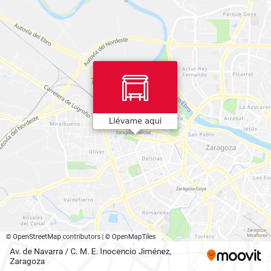 Mapa Av. de Navarra / C. M. E. Inocencio Jiménez