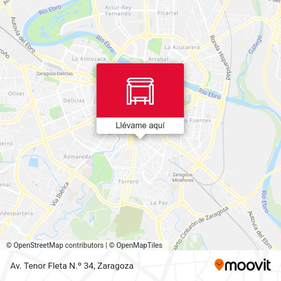 Mapa Av. Tenor Fleta N.º 34