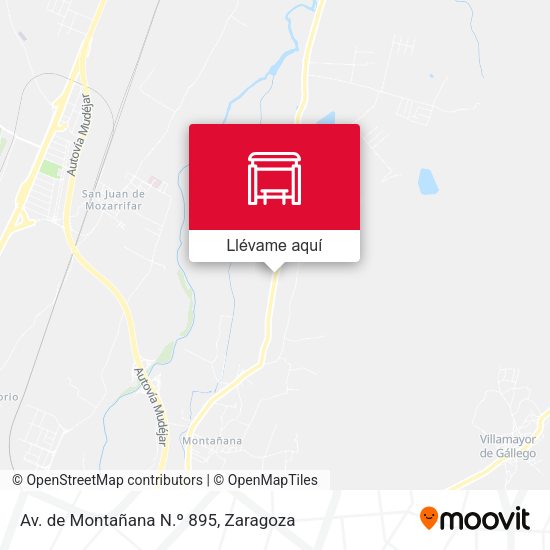 Mapa Av. de Montañana N.º 895