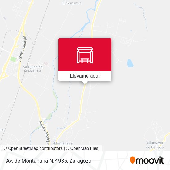 Mapa Av. de Montañana N.º 935