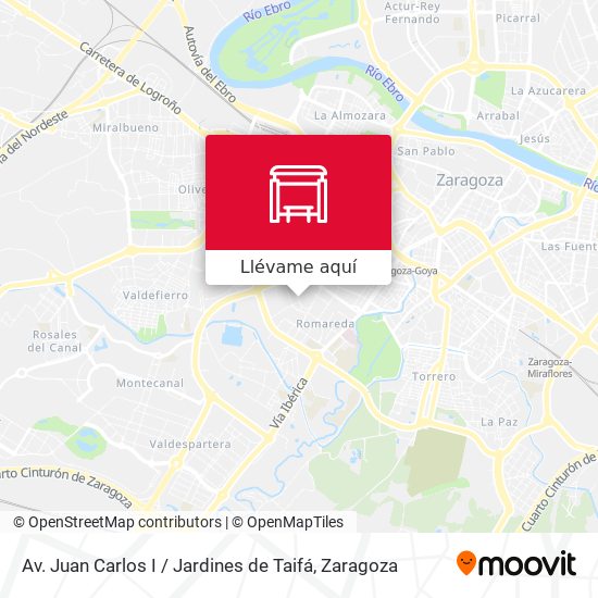 Mapa Av. Juan Carlos I / Jardines de Taifá
