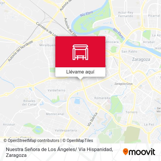 Mapa Nuestra Señora de Los Ángeles/ Vía Hispanidad