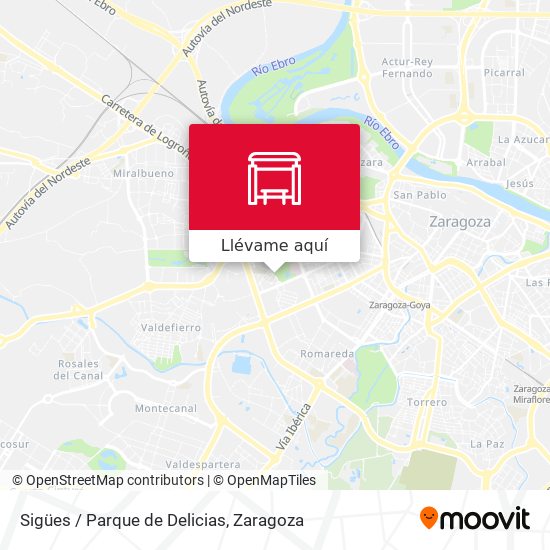 Mapa Sigües / Parque de Delicias