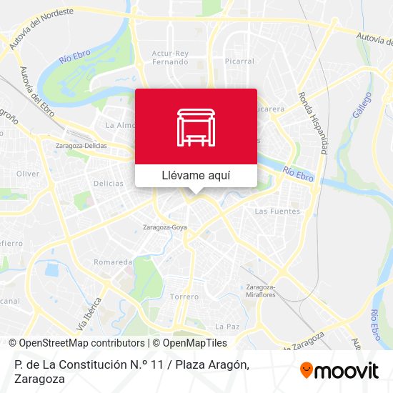 Mapa P. de La Constitución N.º 11 / Plaza Aragón