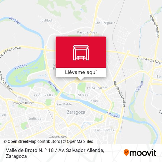 Mapa Valle de Broto N. º 18 / Av. Salvador Allende