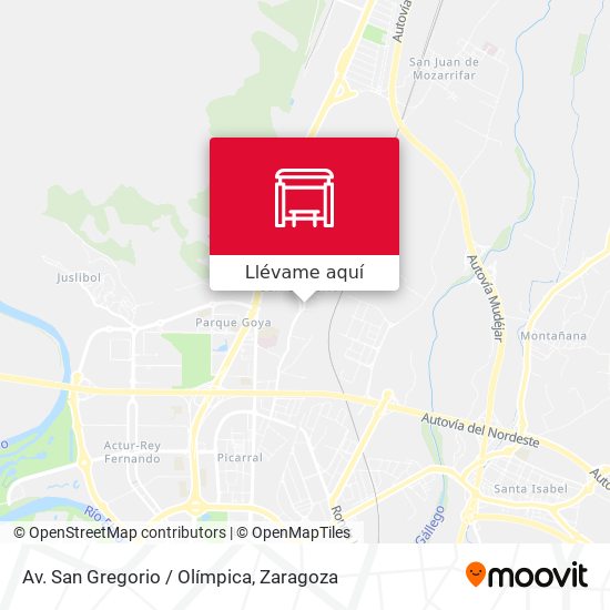 Mapa Av. San Gregorio / Olímpica