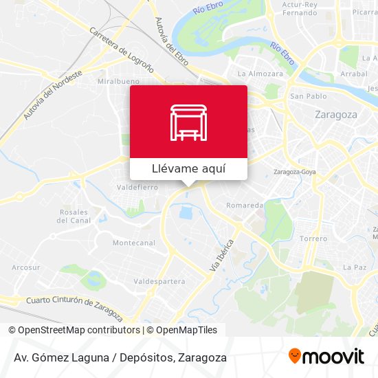 Mapa Av. Gómez Laguna / Depósitos