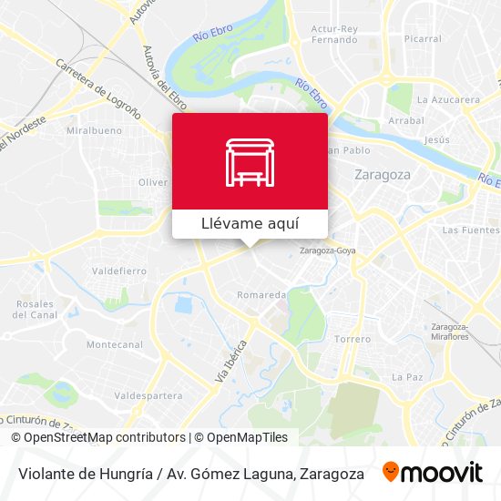 Mapa Violante de Hungría / Av. Gómez Laguna