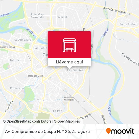 Mapa Av. Compromiso de Caspe N. º 26