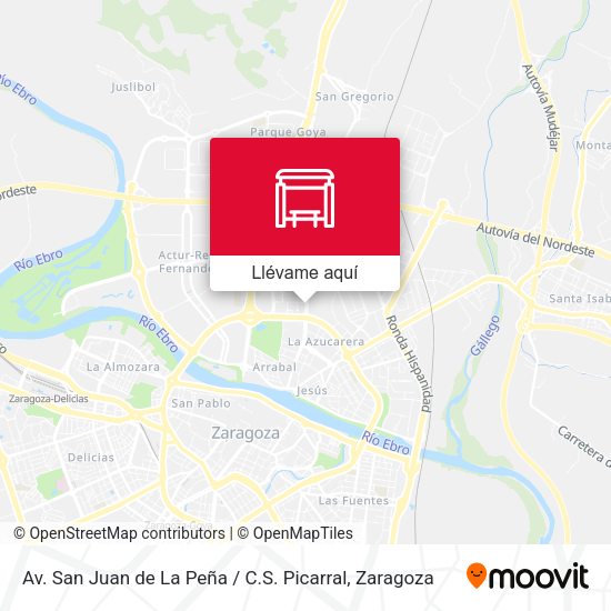 Mapa Av. San Juan de La Peña / C.S. Picarral