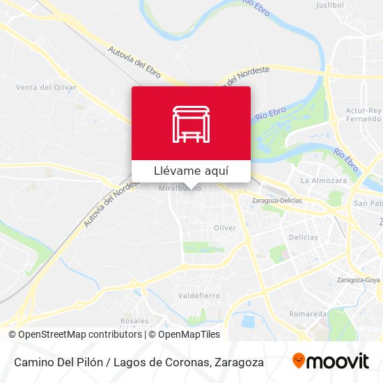 Mapa Camino Del Pilón / Lagos de Coronas