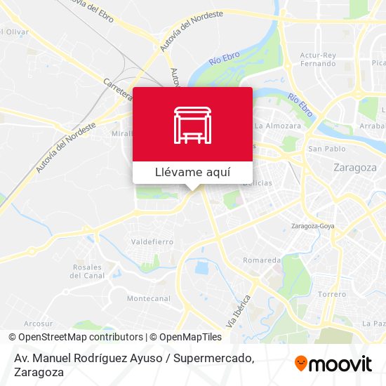 Mapa Av. Manuel Rodríguez Ayuso / Supermercado