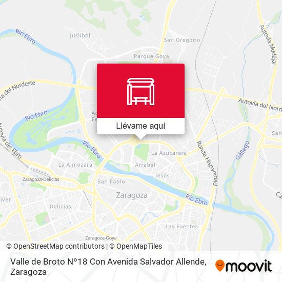 Mapa Valle de Broto Nº18 Con Avenida Salvador Allende