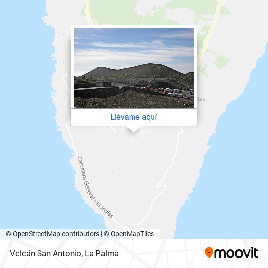 Mapa Volcán San Antonio