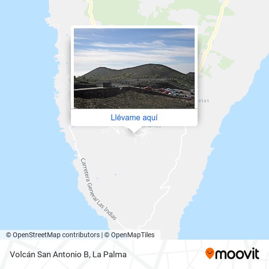 Mapa Volcán San Antonio B