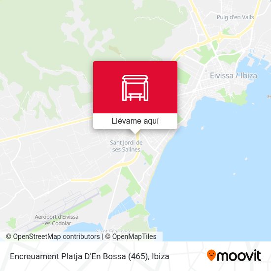 Mapa Encreuament Platja D'En Bossa (465)