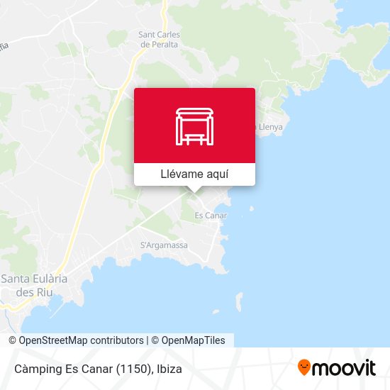 Mapa Càmping Es Canar (1150)