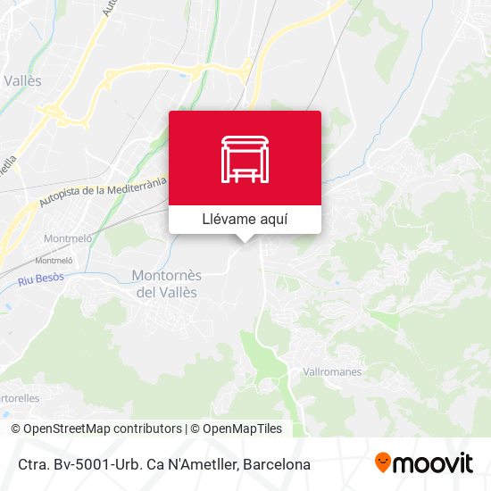 Mapa Ctra. Bv-5001-Urb. Ca N'Ametller