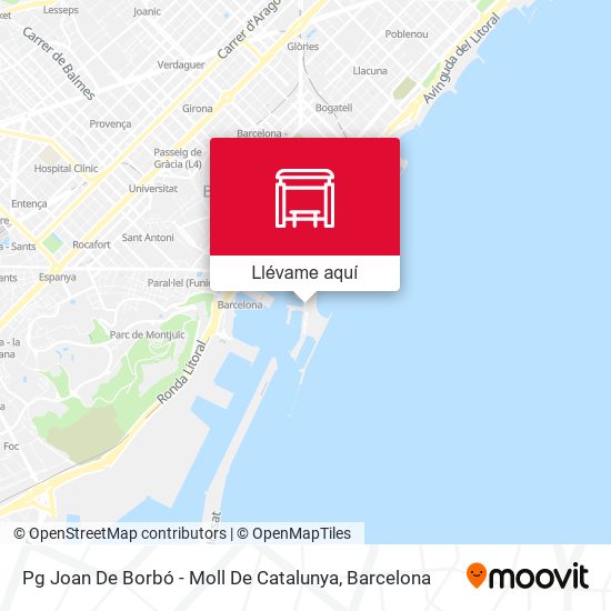 Mapa Pg Joan De Borbó - Moll De Catalunya