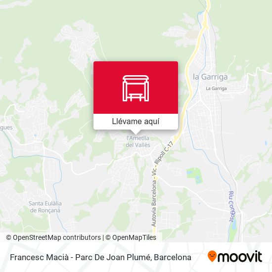 Mapa Francesc Macià - Parc De Joan Plumé