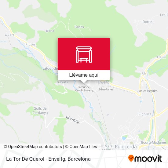 Mapa La Tor De Querol - Enveitg