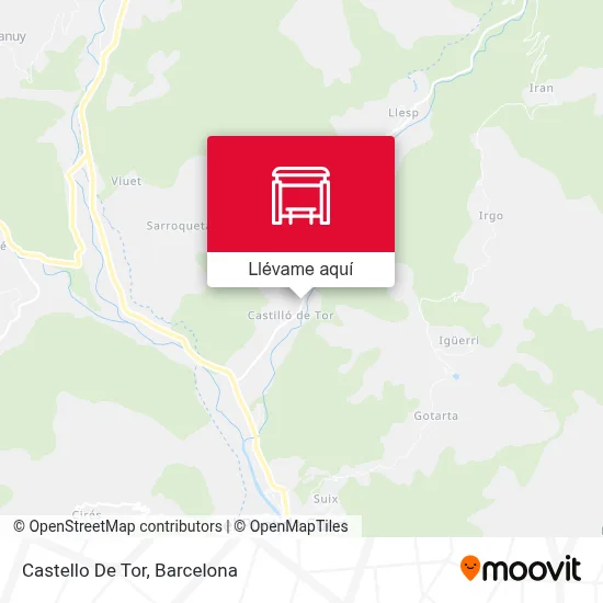 Mapa Castello De Tor