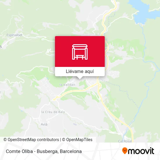 Mapa Comte Oliba - Busberga