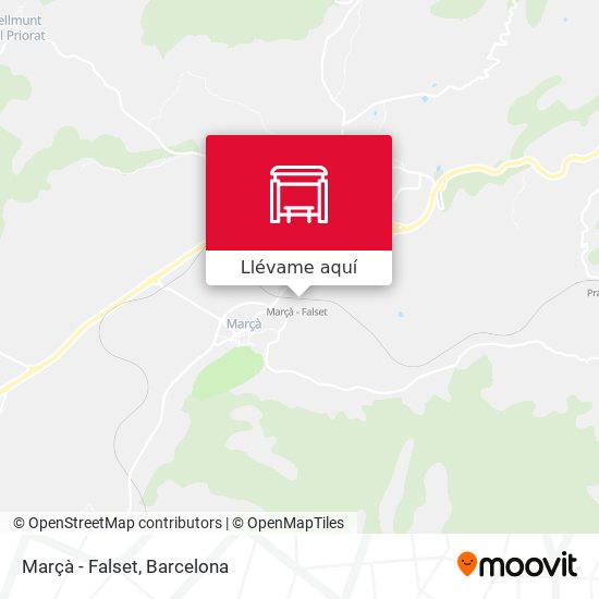 Mapa Marçà - Falset